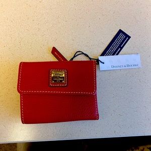 Dooney and bourke red wallet